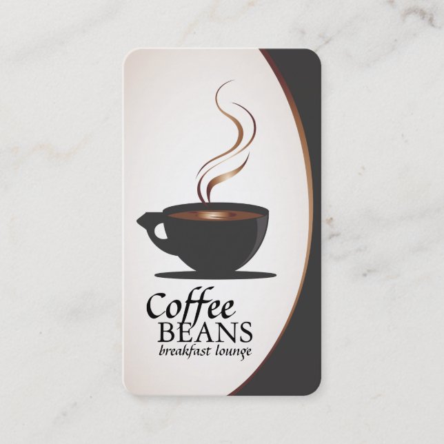 Coffee Shop Business Cards (Front)