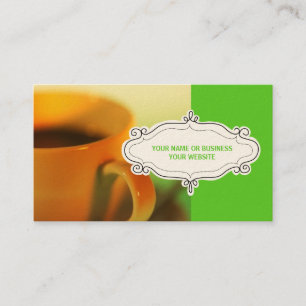 Coffee Shop Business Cards {Lime Green}