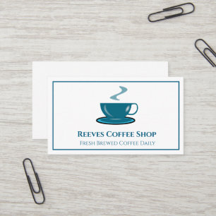 Coffee Shop Cafe Business Card