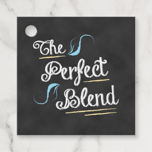 Coffee Shop Chalkboard The Perfect Blend Favor Tags