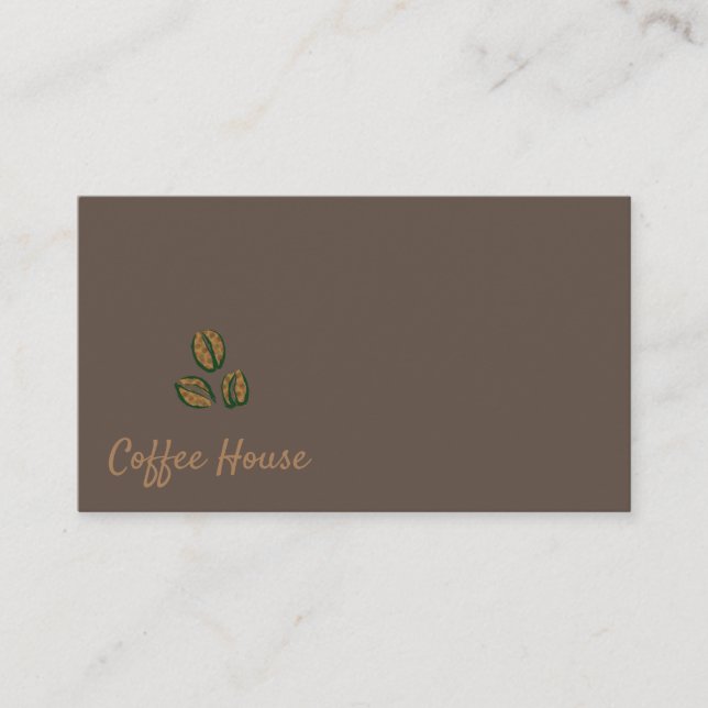 Coffee Shop | Coffee Beans Business Card (Front)