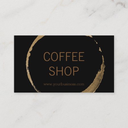 Coffee Shop - Coffee Stain Business Card