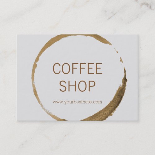 Coffee Shop _ coffee stain Business Card