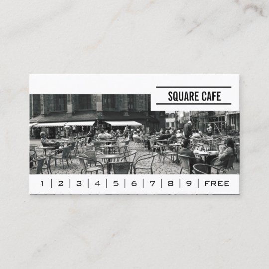 Coffee Shop Custom Photo Banner Loyalty