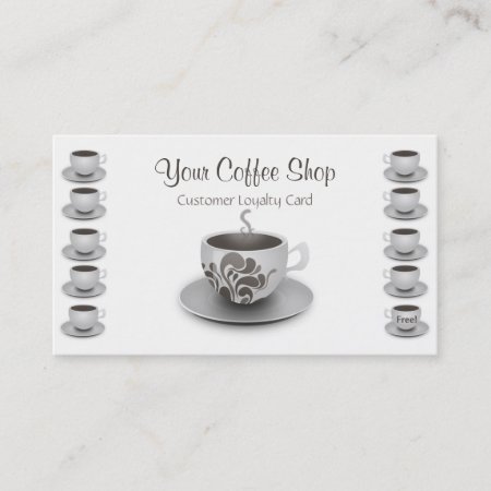Coffee Shop Customer Loyalty Cards
