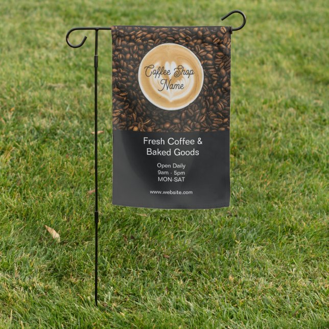 Coffee Shop Flag | Cafe Outdoor Flag Sign | Coffee (In SItu)