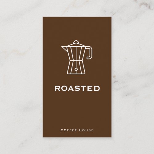 Coffee Shop  French Press  Barista Business Card