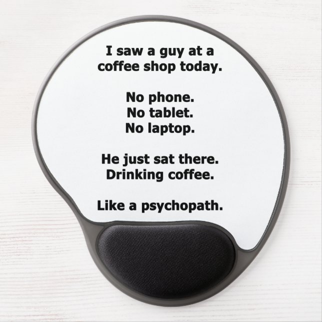 Coffee Shop Gel Mouse Pad (Front)
