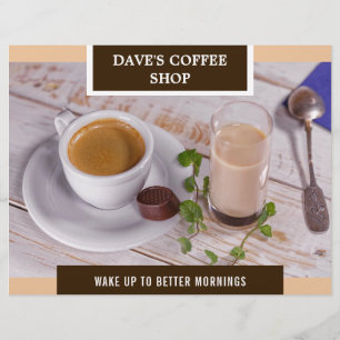 Coffee Shop Grand Opening Flyer