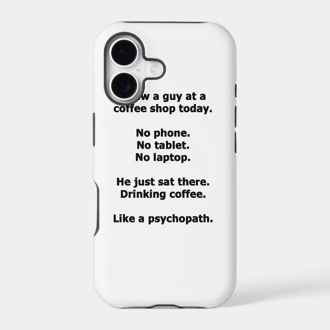 Coffee Shop Iphone Case (Back)