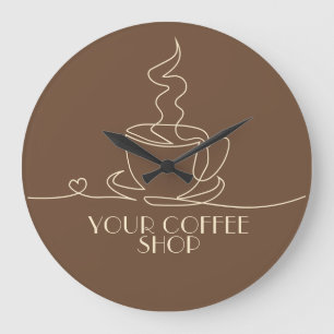 Coffee shop large clock