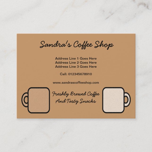 Coffee Shop Loyalty Card (Front)