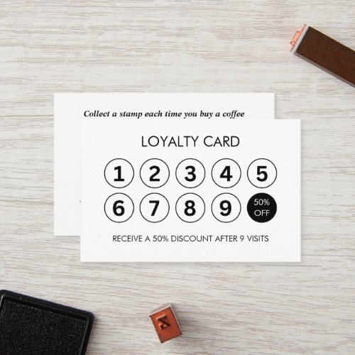 Coffee Shop Loyalty Card