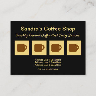 Coffee Shop Loyalty Card