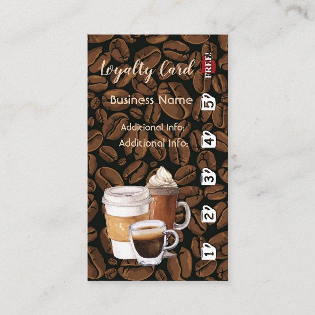 Coffee Shop Loyalty Card 2 (Front)