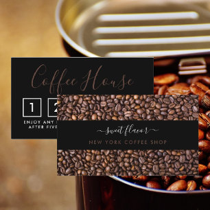 Coffee Shop Loyalty Card - Coffee Bean Strip