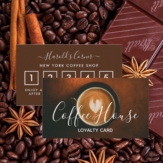 Coffee Shop Loyalty Card - Coffee Cup (Creator Uploaded)