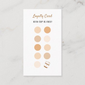 Coffee Shop Loyalty Card  Loyalty Card Coffee by ApplePaperie at Zazzle
