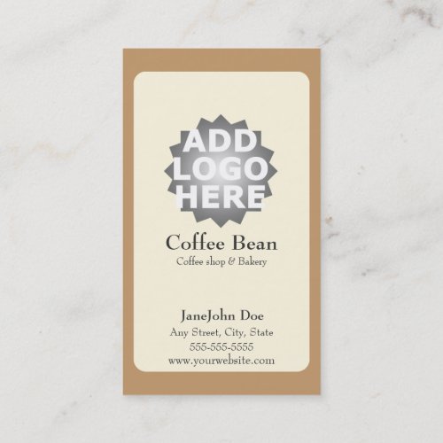 Coffee Shop Loyalty Punch Card Business Card