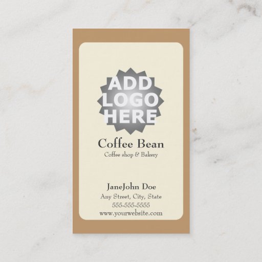 Customizable Coffee Shop Loyalty Punch Card Business Card