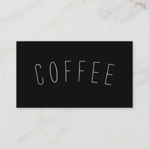 Coffee Shop Loyalty Simple Curve Punch Card