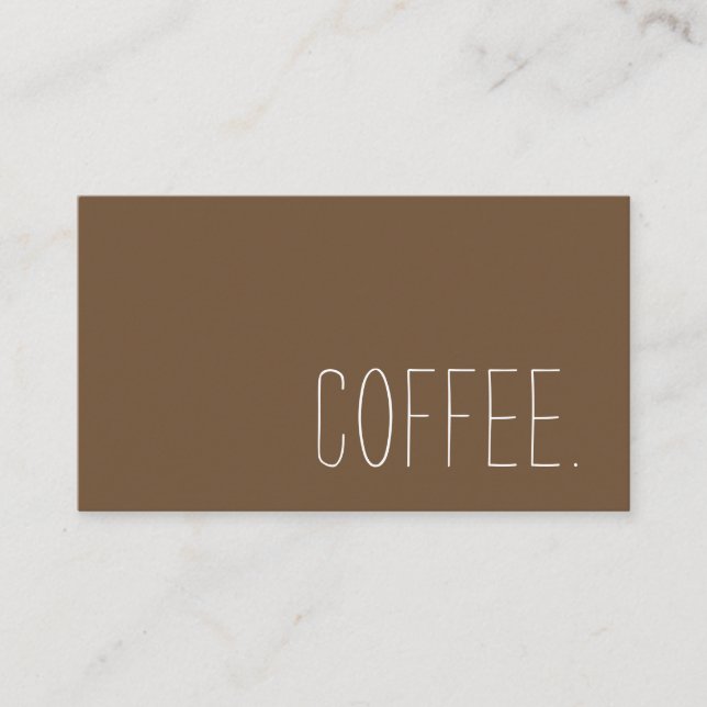 Coffee Shop Loyalty Simple Punch (Front)