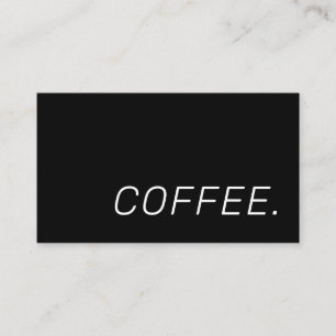 Coffee Shop Loyalty Simple Punch Rube Card