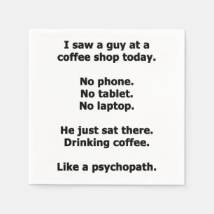 Coffee Shop Napkins