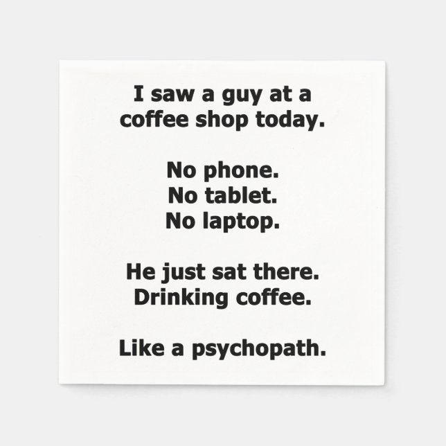 Coffee Shop Napkins (Front)