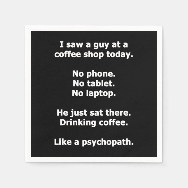 Coffee Shop Napkins (Front)