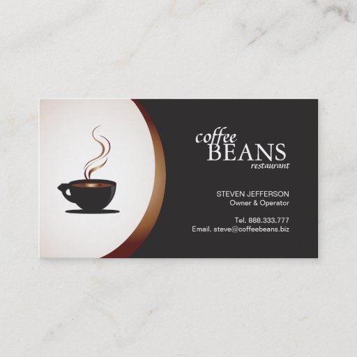 Customizable Coffee Shop or Bakery Business Cards