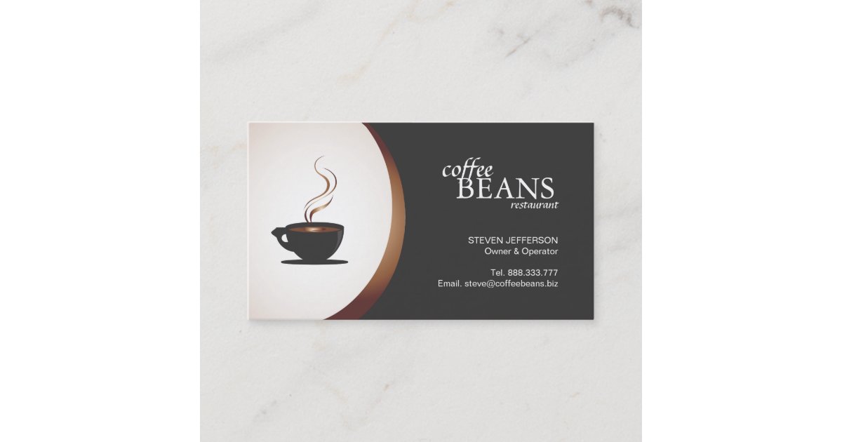 Coffee Shop or Bakery Business Cards | Zazzle
