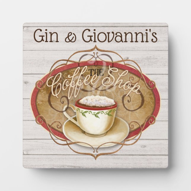 Coffee Shop Plaque (Front)