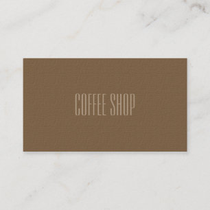 Coffee Shop Professional Business Card