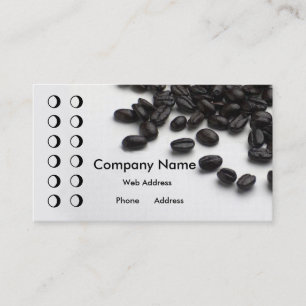 Coffee shop Punch card Business Card