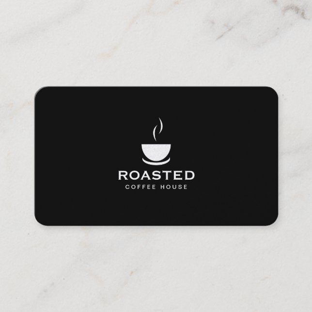 Coffee Shop (punch card) Loyalty Card (Front)