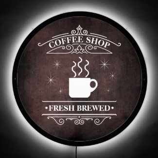 Coffee Shop Scrollwork Frame White/Burgundy ID875