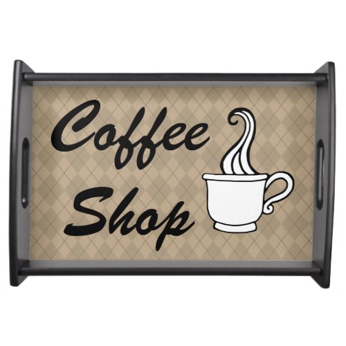 Coffee Shop Serving Snack Entertaining Decor Tray