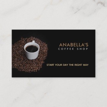 Coffee Shop Slogans Business Cards by MsRenny at Zazzle