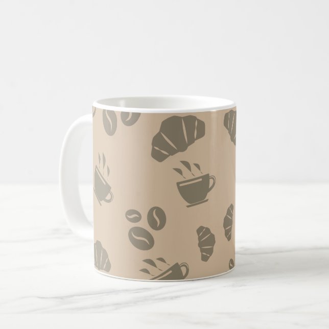 Coffee Shop Style Pattern  Mug (Front Left)