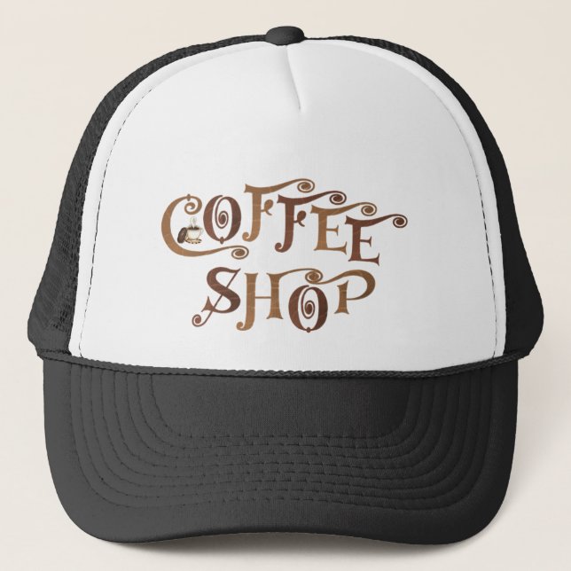 Coffee Shop Trucker Hat (Front)