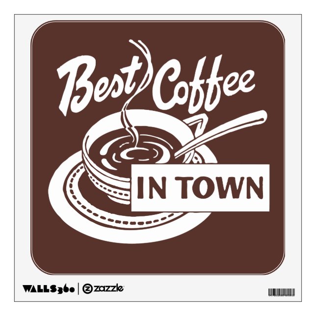 Coffee Shop Wall Art / Sticker (Front)