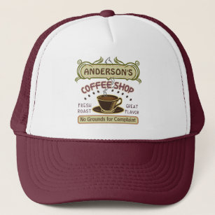 Coffee shop caps hot sale
