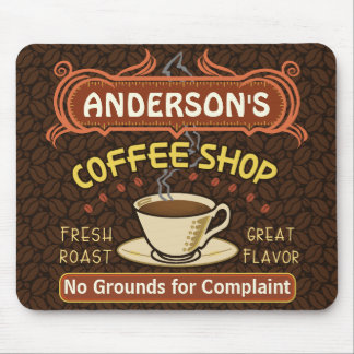 Coffee Shop with Mug Create Your Own Personalized Mouse Pad
