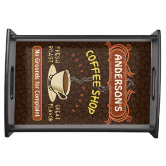 Coffee Shop with Mug Create Your Own Personalized Serving Tray