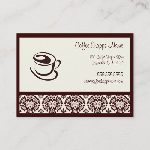 Coffee Shoppe Punch Cards