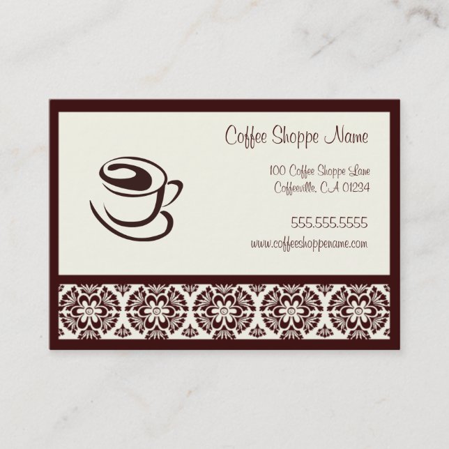 Coffee Shoppe Punch Cards (Front)