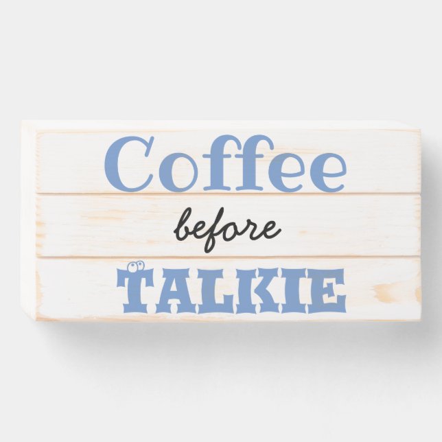Coffee sign custom wood box signs (Front Horizontal)