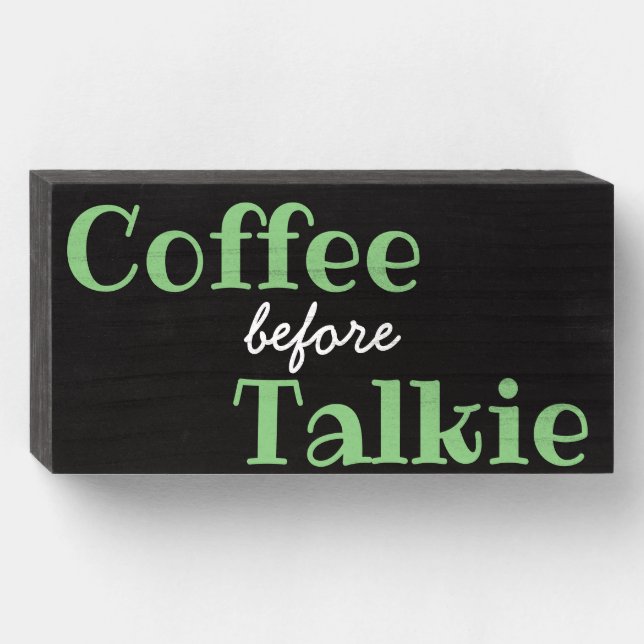 Coffee sign wood box sign (Front Horizontal)