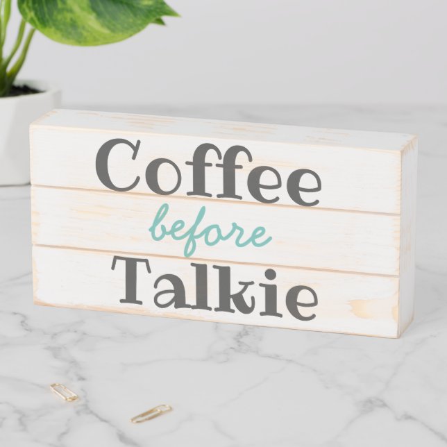 Coffee sign wood box signs (In Situ Horizontal)